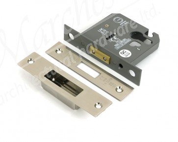 3" Euro Profile Dead Lock - Polished Nickel