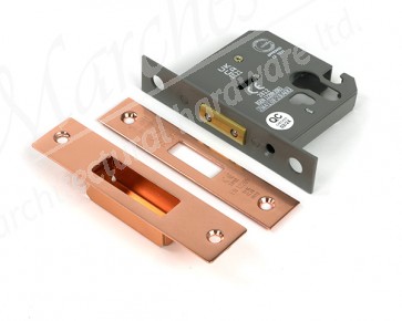 3" Euro Profile Dead Lock - Polished Bronze