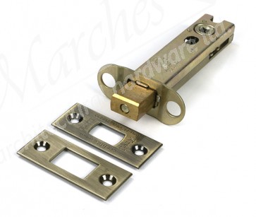 4" Heavy Duty Tubular Deadbolt - Aged Brass