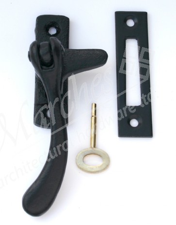 Kirkpatrick (146/3365) Gentle Curve Locking Fastener with MP LH - Black