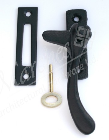 Kirkpatrick (146/3365) Gentle Curve Locking Fastener with MP RH - Black
