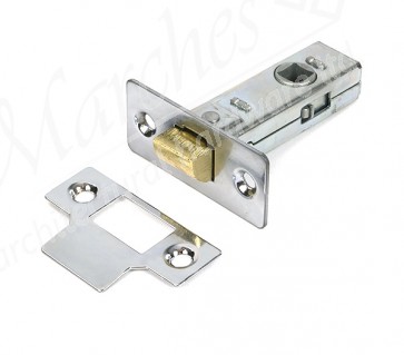 2½" Tubular Mortice Latch - Polished Chrome