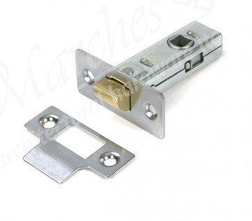2½" Tubular Mortice Latch - Satin Chrome