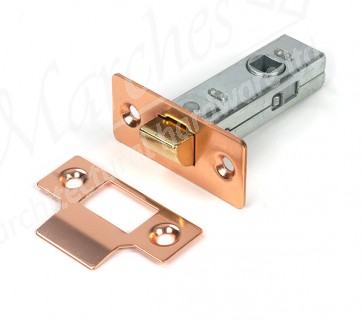 2½" Tubular Mortice Latch - Polished Bronze