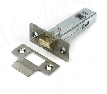 3" Tubular Mortice Latch - Pewter Patina