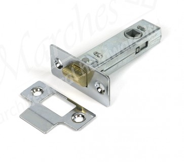 3" Tubular Mortice Latch - Polished Chrome