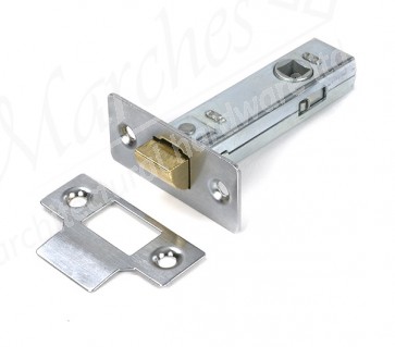 3" Tubular Mortice Latch - Satin Chrome