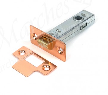 3" Tubular Mortice Latch - Polished Bronze