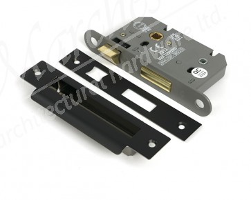 2½" Heavy Duty Bathroom Mortice Lock - Aged Bronze
