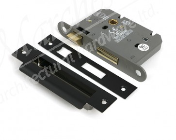 3" Heavy Duty Bathroom Mortice Lock - Aged Bronze