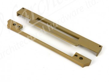 ½" Rebate Kit for Euro Din Sash Lock - Satin Brass