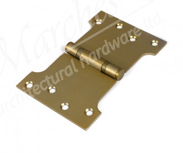 4" x 4" x 6" Parliament Hinge (pair) ss - Satin Brass