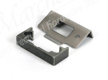 ½" Rebate Kit for Tubular Mortice Latch - Pewter Patina