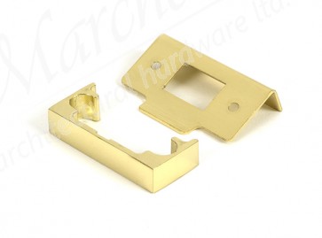 ½" Rebate Kit for Tubular Mortice Latch - Polished Brass