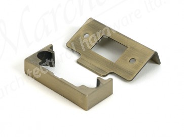 ½" Rebate Kit for Tubular Mortice Latch - Aged Brass