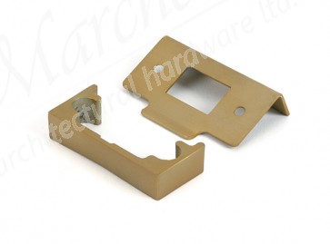 ½" Rebate Kit for Tubular Mortice Latch - Satin Brass