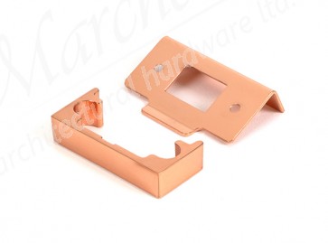 ½" Rebate Kit for Tubular Mortice Latch - Polished Bronze