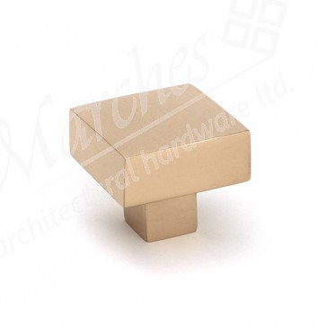 Albers Cabinet Knob - 30mm - Polished Bronze