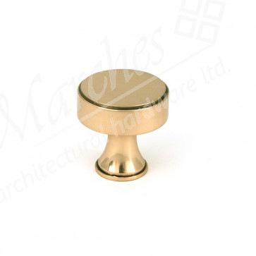 Scully Cabinet Knob - 25mm - Polished Bronze