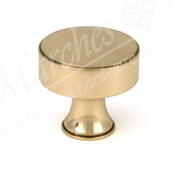 Scully Cabinet Knob - 38mm - Polished Bronze