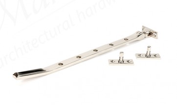 Art Deco 12" Stay - Polished Nickel