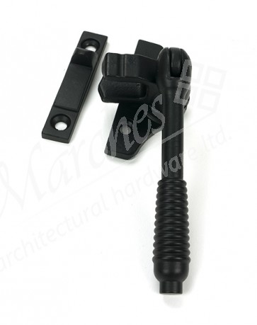 Night-Vent Locking Reeded Fastener (Steel Window) - Matt Black