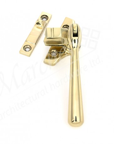 Night-Vent Locking Newbury Fastener (Steel Window) - Polished Brass