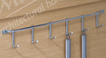 6 Hook Rack Chrome 400mm