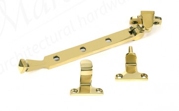 8" Avon Stay (Steel Window) - Polished Brass