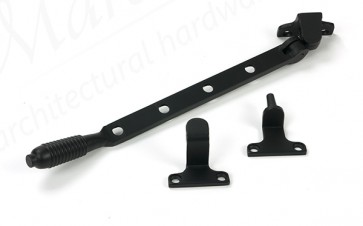 10" Reeded Stay (Steel Window) - Matt Black