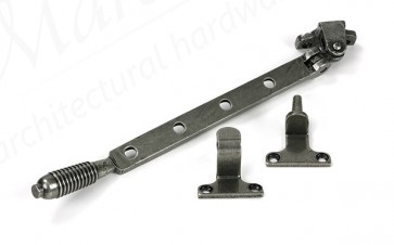 10" Reeded Stay (Steel Window) - Pewter Patina