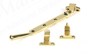 8" Newbury Stay (Steel Window) - Polished Brass