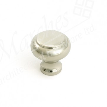 Regency Cabinet Knob - Small - Polished Nickel