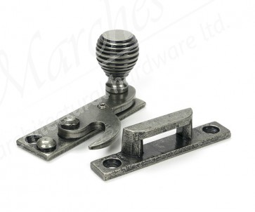 Beehive Sash Hook Fastener - Pewter Patina