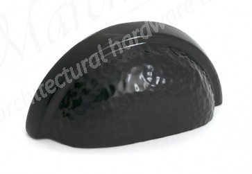 Hammered Regency Drawer Pull - Black