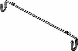 Door Mounting Rail 230mm Chr