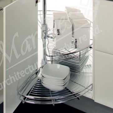 1/2 Wire Carousel set 760mmDia Chrome