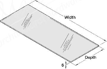 Glass Shelf 1000mm