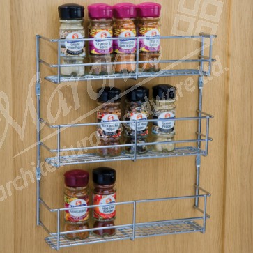 Spice and packet rack, three tier