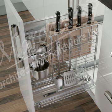 Multipurpose pull out unit, for 300 mm cabinet width