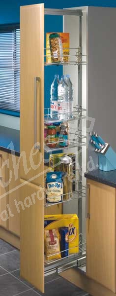 Larder unit, centre mounting, height adjustable (1700-1950 mm), for 300-600 mm cabinet width