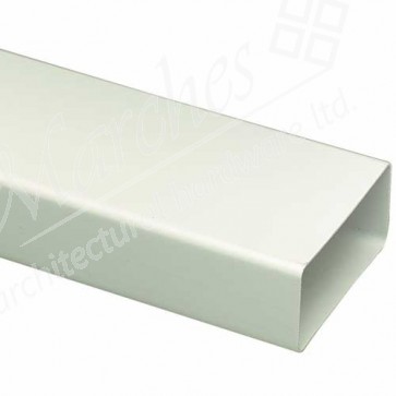 Flat Duct 1500mm White Pvc