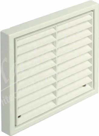 Fixed louvre grille, with round spigot, systems 4-6
