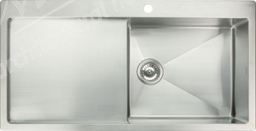 T/Mount Sq.SBSD Sink St.St 1000x510mm R