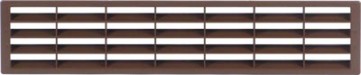Ventilation grill, 400 x 83 mm, for recess mounting
