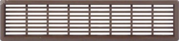 Ventilation grill, 225 x 120 mm, for recess mounting