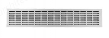 Vent Grill Silv Matt 250x102mm