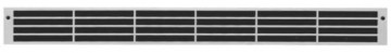 Vent Grill 570x57mm - White Alu