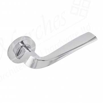 Insignia Lanza Lever On Rose - Polished Chrome (Zinc)