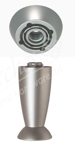 CHROME DECORATIVE LEG SILVER 100mm